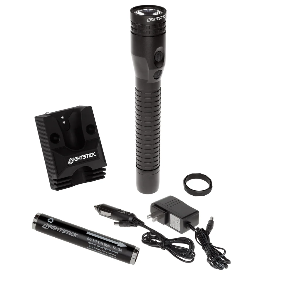 NSR-9940XL: Metal Dual-Light Rechargeable Flashlight w/Magnet - Black - Image 10