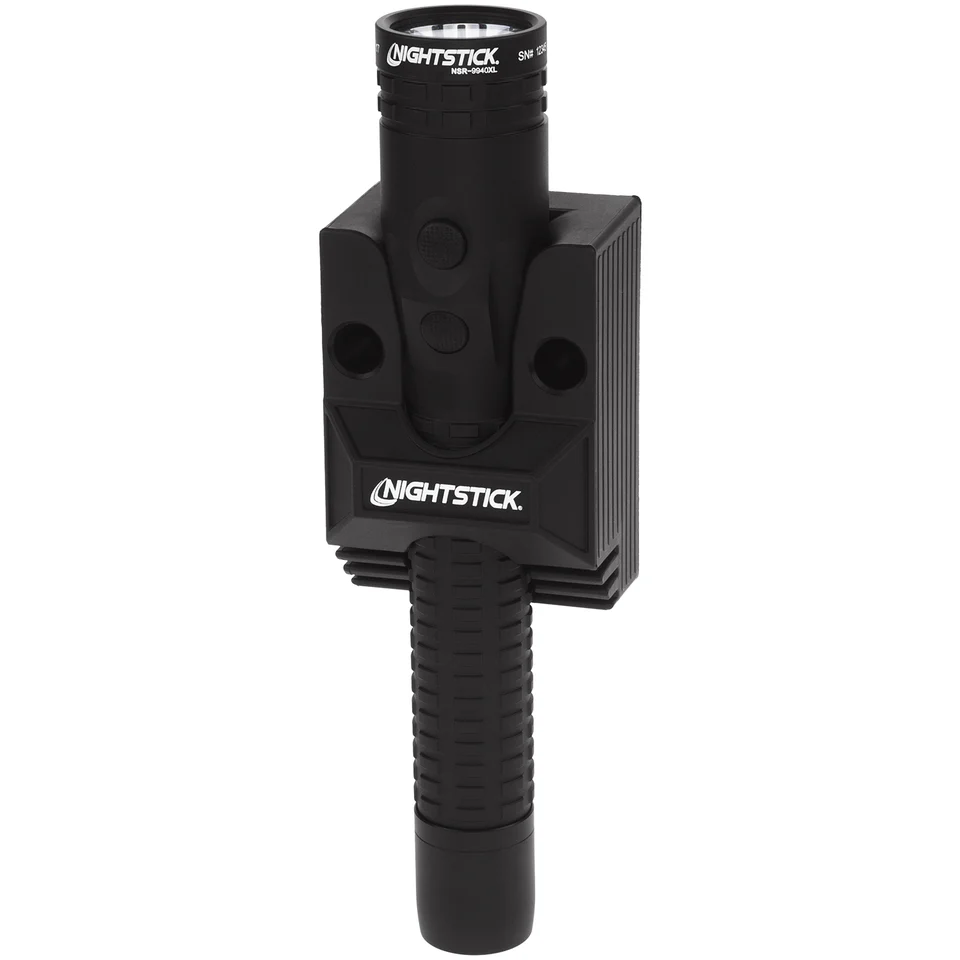 NSR-9940XL: Metal Dual-Light Rechargeable Flashlight w/Magnet - Black - Image 6