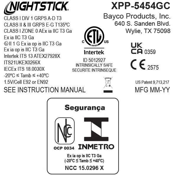 XPP-5454GC: [Zone 0] IS Dual-Light Headlamp w/kit - Image 11