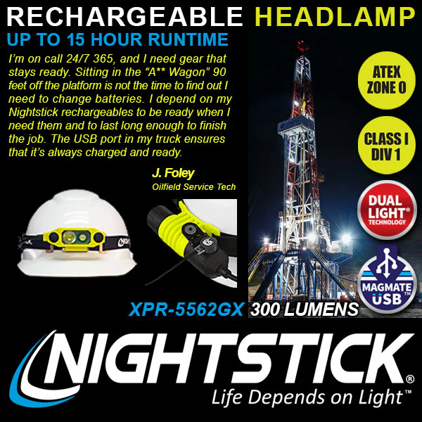 XPR-5562GX: [Zone 0] DICATA® USB IS Rechargeable Dual-Light Headlamp - Image 4